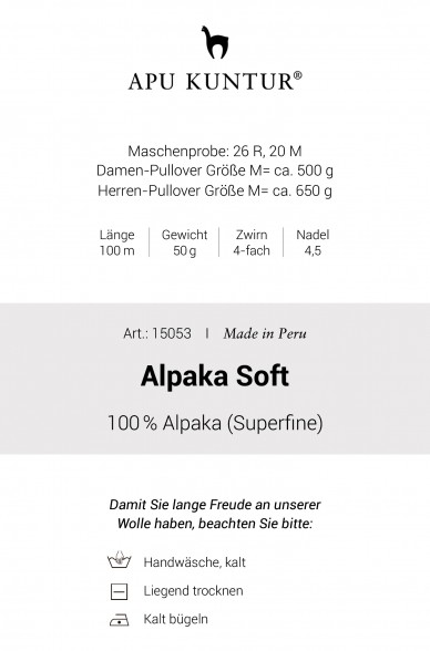 Alpaka Wolle SOFT | 50g | 100% Alpaka Superfine