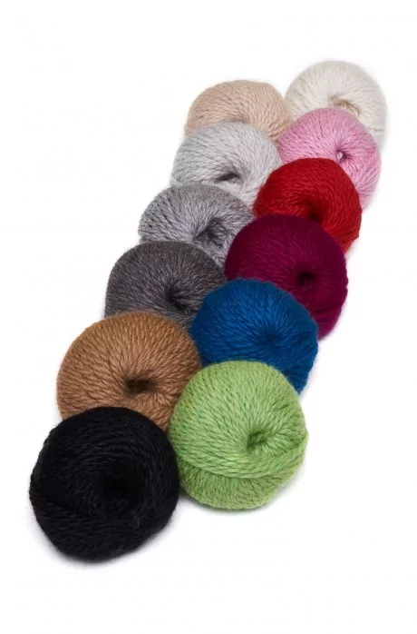 Pack of 5 baby alpaca wool BULKY 5x50g 50m needle 8 knitting