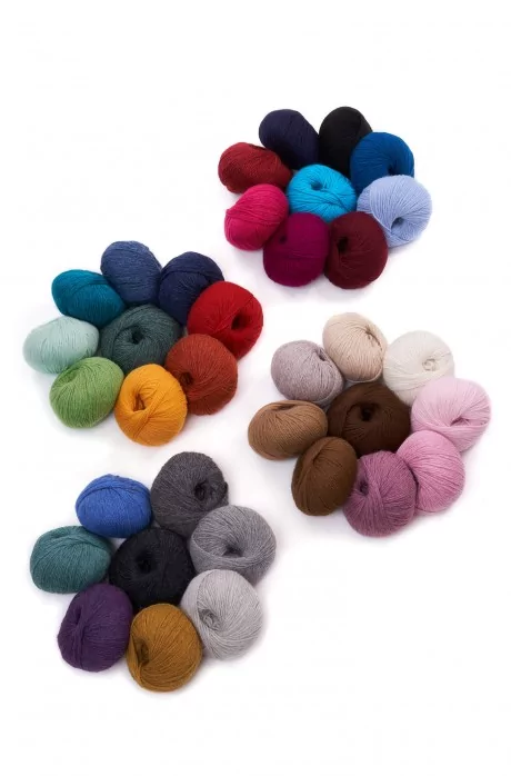 Alpaca wool REGULAR 50g 5pcs pack 100 baby alpaca 36 colors