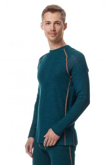 Thermal long sleeve shirt ST. MORITZ for men with Royal Alpaca