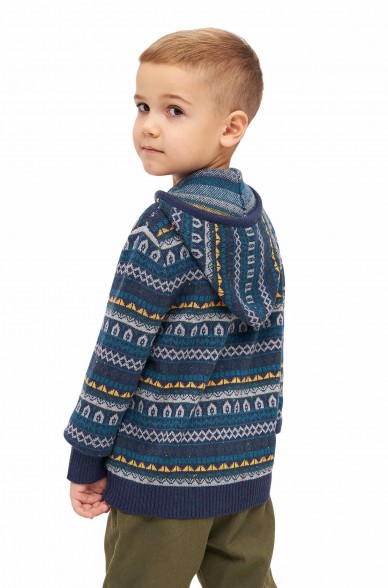 Alpaka Strickjacke MONITO aus Baby Alpaka und Pima Baumwolle