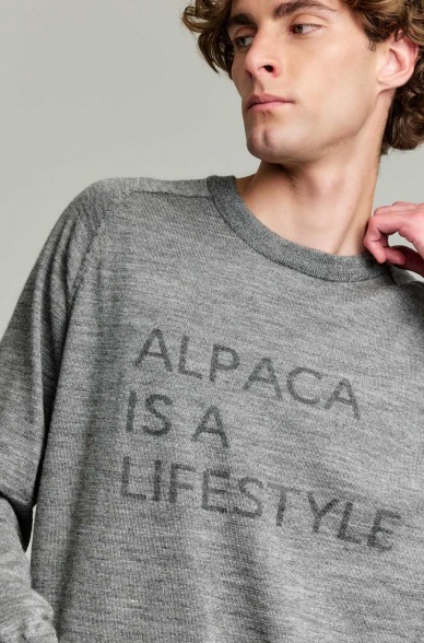 Alpaka Pullover YOURS aus Baby Alpaka & Seide