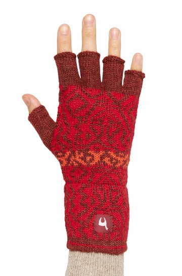 Alpaka Fingerlose Handschuhe CHIMU aus 100% Baby Alpaka