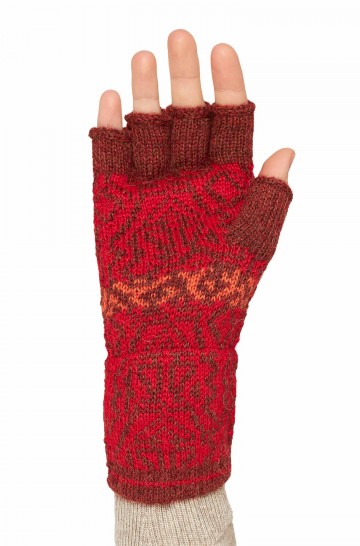 Alpaka Fingerlose Handschuhe CHIMU aus 100% Baby Alpaka 2