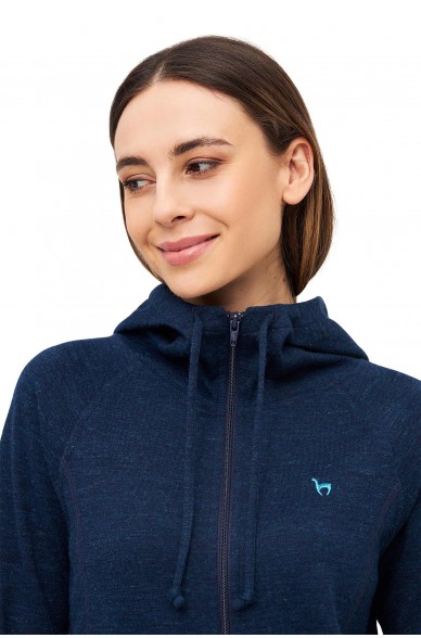 ANDEN ACTIVE Damen Thermo Lounge-Hoody mit Premium Baby Alpaka