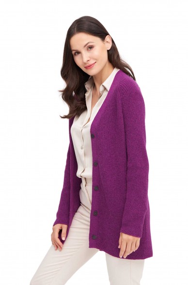 Alpaka Strickjacke CARICE aus Alpaka-Merino-Mix