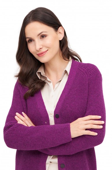 Alpaka Strickjacke CARICE aus Alpaka-Merino-Mix