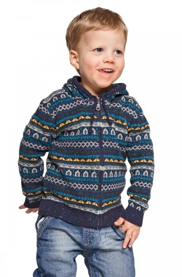 Alpaka Strickjacke MONITO aus Baby Alpaka und Pima Baumwolle