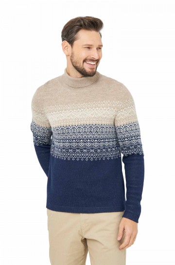 Alpaca turtleneck sweater CARLOS from 100% baby alpaca