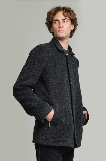 Manteau en laine d'alpaga YZAR en alpaga et laine