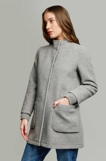 Manteau d'alpaga YNES en mélange d'alpaga et de laine