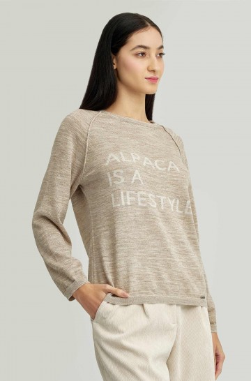 Alpaca sweater YOURS made of Baby Alpaca & silk